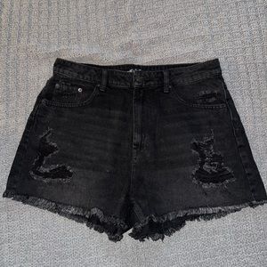 Black High Rise Shorts